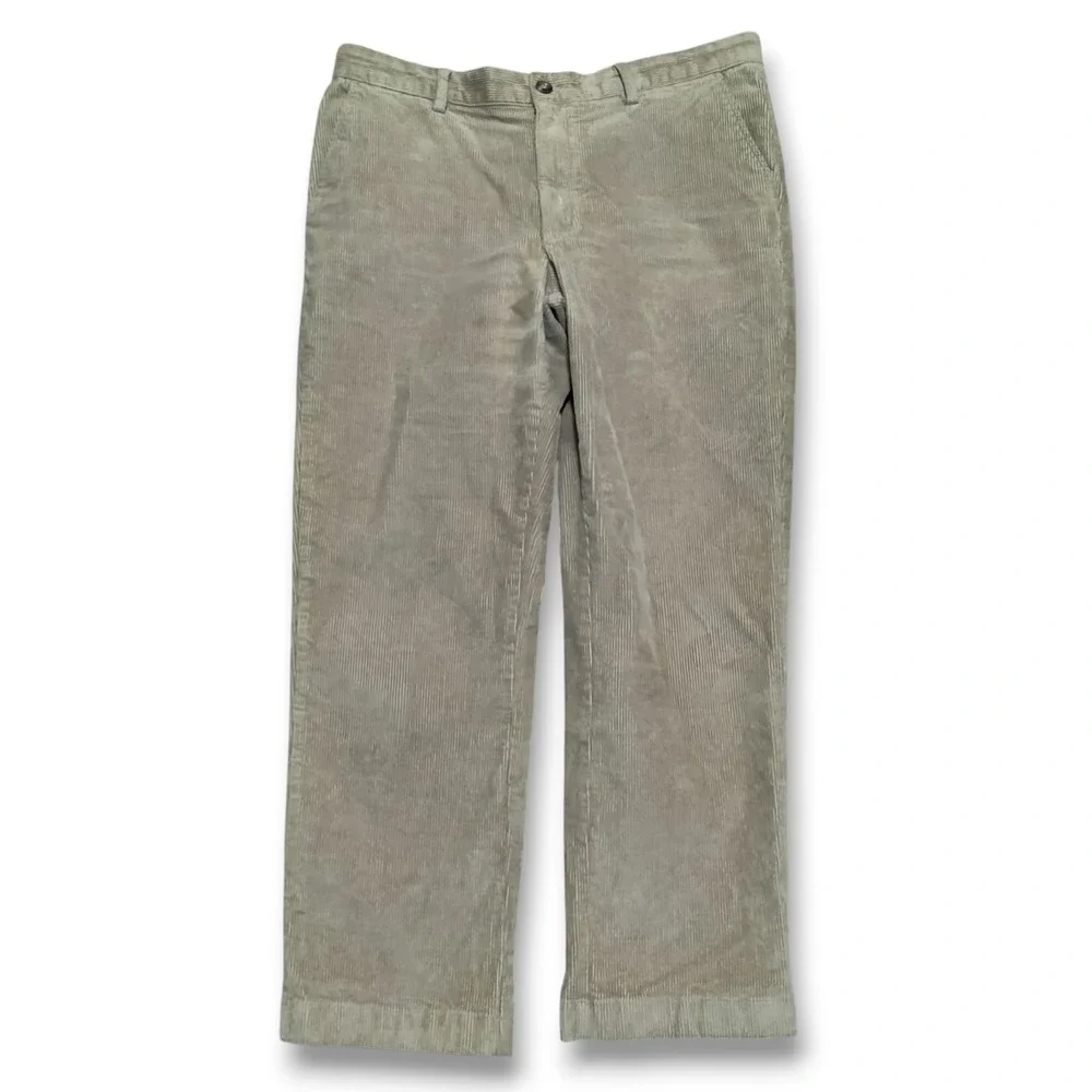 Vintage LL Bean Beige‎ Corduroy Pants Men's 34 x 29 Trousers